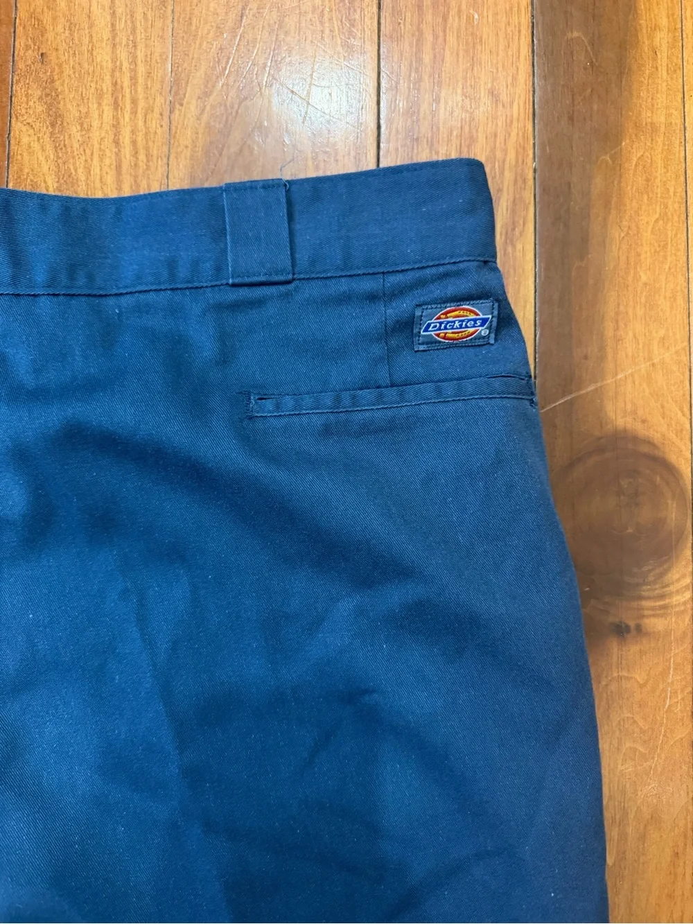 Vintage Dickies 874 Work Pants 44x32 Navy Made in USA 65/35 Workwear